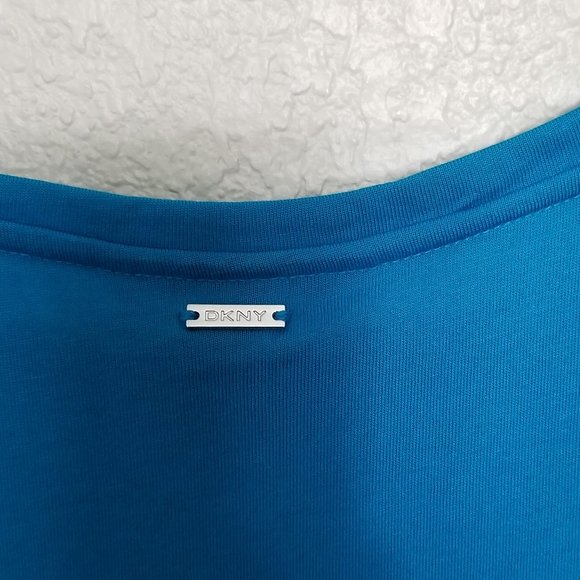 DKNY Women's Short Sleeve Ruched Top - XL - Picture 3 of 10